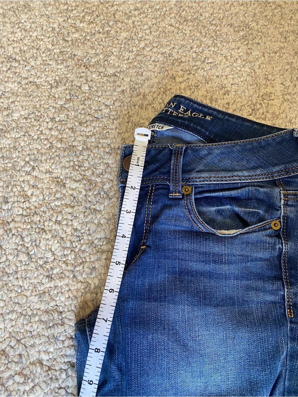 American Eagle Outfitters Dark Blue Bootcut Jeans - Picture 6 of 7